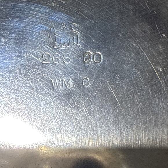 VTG Wilcox WM C Silverplate Tray Rococo Scroll Engraved Border 10” - Picture 6 of 7